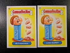 Pez Candy Dispenser Spoof Jez Dispenser Candy Sandy 2012 Garbage Pail Kids Card