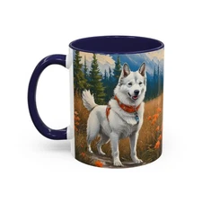 Yakutian Laika Ceramic Accent Coffee Mug