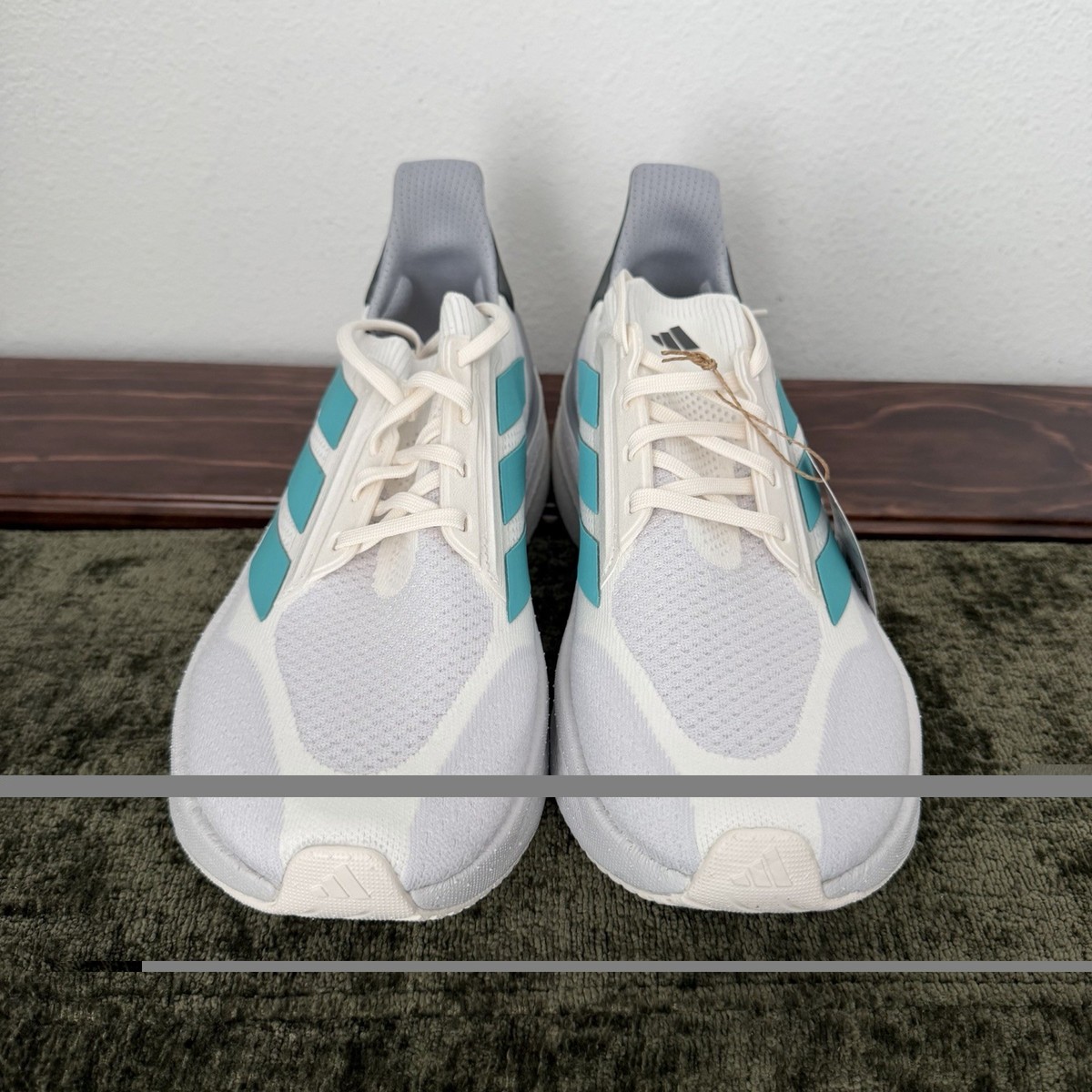 adidas Ultraboost 5X White Teal Dash Grey Mens Running Shoes J13244 Size 12/14 adidas Ultraboost 5X Core White Men main image 2