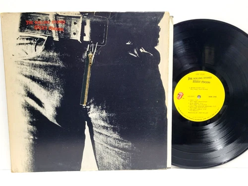 ROLLING STONES ORIG 1971 Sticky Fingers Vinyl LP Andy Warhol & Zipper w/ Inner