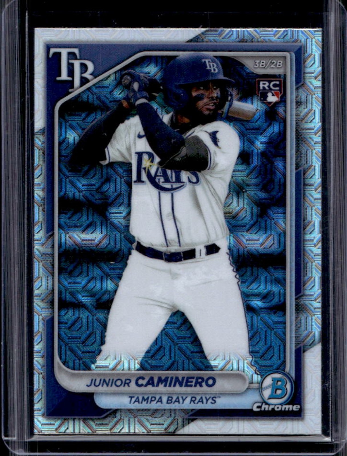 2024 Bowman Chrome Junior Caminero Mega Box RC Refractor Rookie #56 Rays