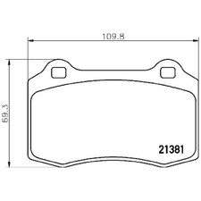 Satz Bremsbeläge Bremsklötze hinten für Jaguar S-Type 2 X200 XJ X308 | 245101
