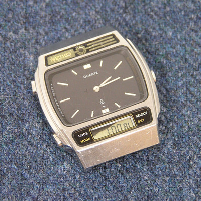 [Junk item] '80s SEIKO H259-5000 Cal. H259 Vintage Ana-Digi Watch - For Parts