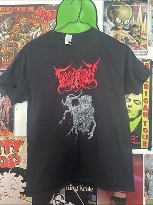 Maggot Stomp Metal Punk Record Label large T-shirt, Used but great condition
