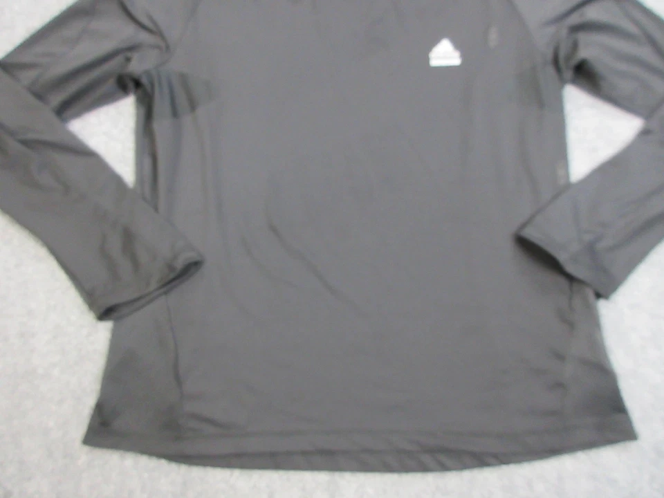 Camisa Adidas Para Hombre XL Negra Techfit Manga Larga Compresión Capa Base Deporte Foto 2 de 4