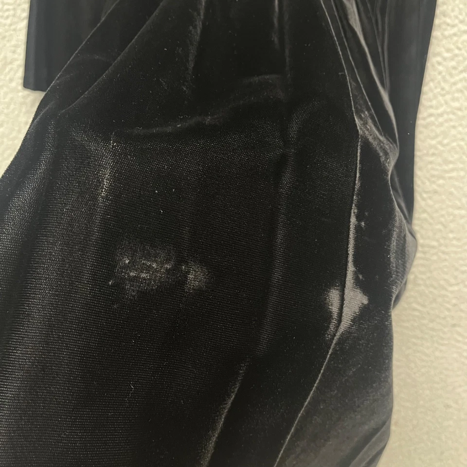 Vestido De Colección Gunne Sax Jessica McClintock Mujer 3 Negro Terciopelo Wednesday Adam Goth Foto 3 de 4