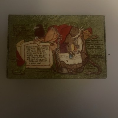1970 s Pencil Box: Troll-Witch-Elf-Goblin-Pixie by General Box Co. Never Used.