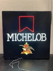 Vintage 1980s Michelob Beer Sign Faux Neon, Man Cave Bar Wall Sign WORKS