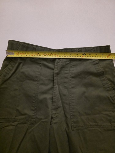 2 Vintage US Army OG-507 Fatigue Pants 32x31 Utility Trousers Military Issued - Picture 14 of 15