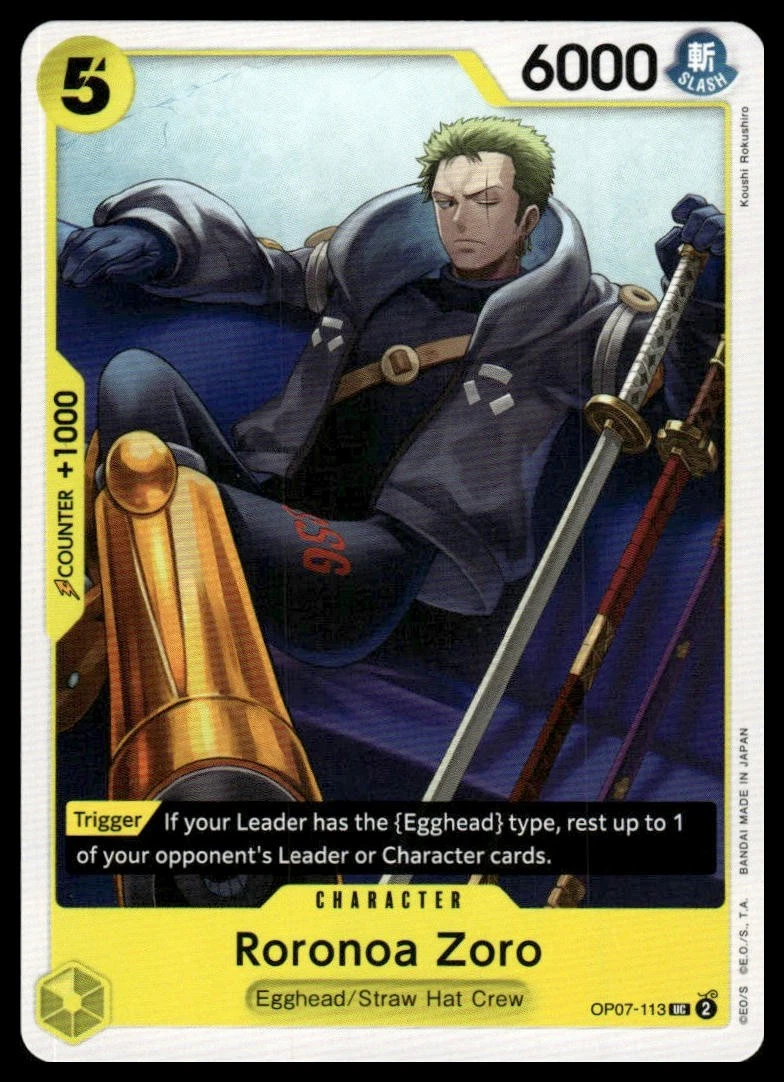 Roronoa Zoro OP07-113 500 Years in the Future for sale | eBay