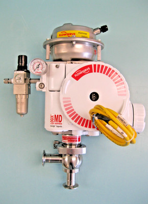 1'' Flowserve Kammer 1917P2 SS Angle Control Valve Logix 3400 Fieldbus Pos. C10