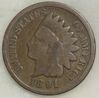 1891 Indian Head Cent Penny B11