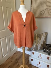 Papaya Matalan Blouse Size 16 Orange