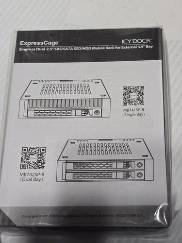 4 Pieces - Icy Dock MB741SP-B (3) ExpressCage & MB795SP-B (1) SATA SAS Enclosure - Picture 3 of 15