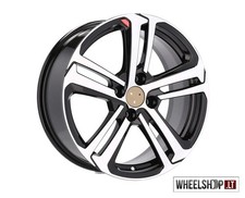 Cerchi in lega Peugeot R16 4x108 4x16 pollici 6,5j ET25 Nero Lucido Felgen