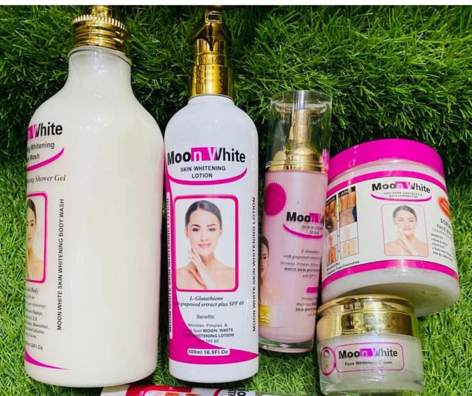 Moon White 5-in-1 Lotion Set Shower Gel, Lotion, Face Cream, Scrub, Serum - Image 3 of 4