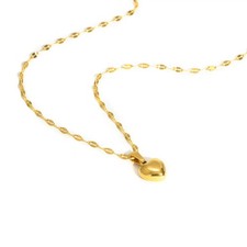 Romantic Heart Pendant Necklace Stainless Steel Chain Women