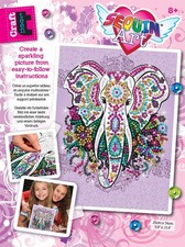 Sequin Art 1810 Elephant Craft Project 28x37cm Multicoloured