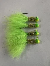 hand tied crappie jigs 1/16
