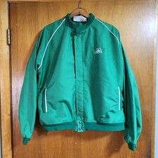 Vintage Jacket Pioneer Seeds Farm Holloway Zip Windbreaker Green Mens XL EUC