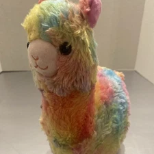 Bearington Llama/Alpaca Neon Rainbow Plush - 12 Inches Oj