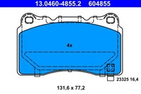 Bremsbelagsatz Scheibenbremse ATE 13.0460-4855.2 FüR Opel G09 Insignia Sports