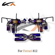 KA Catback Exhaust For Ferrari 812 F12 Titanium Alloy Rear Section