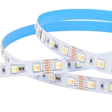LGIDTECH LSL5N01N 5050 5 in 1 SMD RGB+CCT LED Strip Light DC 24V,16.4ft=5Mete...