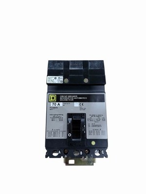 Square D FC34070 70A 3-Pole 480V I-Line Circuit Breaker 65kAIC F-Frame