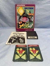 Vectron (Intellivision, 1982) Complete In Box w/ Manual & Overlays Tested