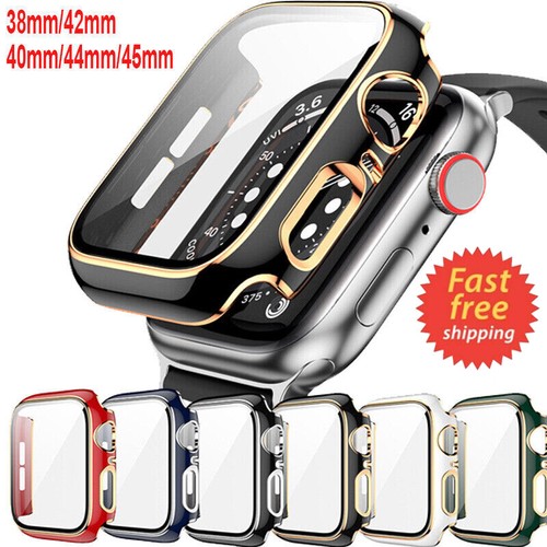 For Apple Watch 2/3/4/5/6/7/SE Case Screen Protector Cover 38/40/42/44/41/45mm