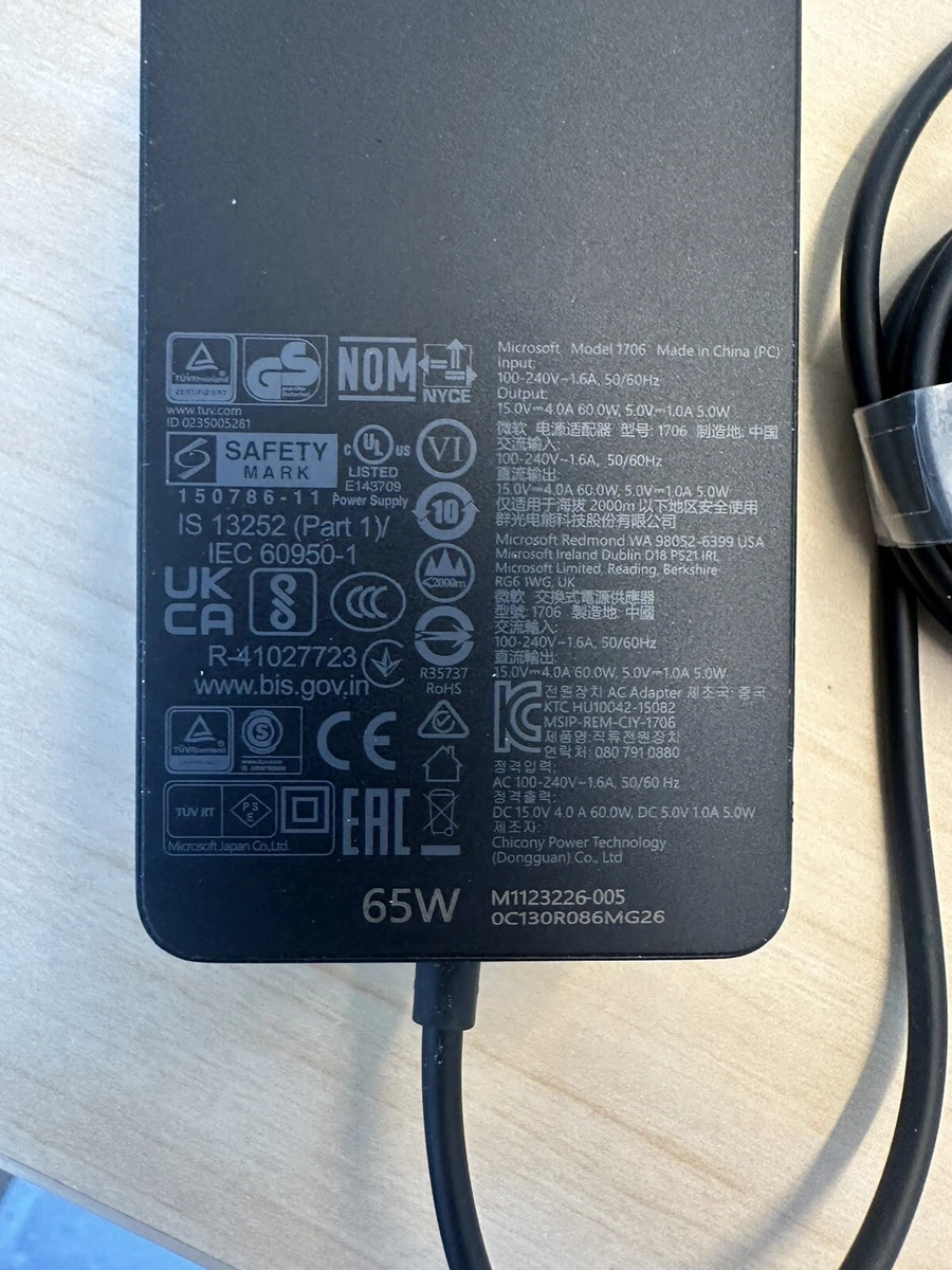 Microsoft Surface 65W Power Supply ...