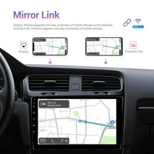 4+64GB 2DIN Android 13 Car Stereo Radio 9" Rotatable Screen GPS Navi BT CarPlay - Picture 15 of 22