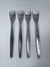 4 x WMF Fraser Cromargan Laurel Older Stainless Salad Forks 7” Germany
