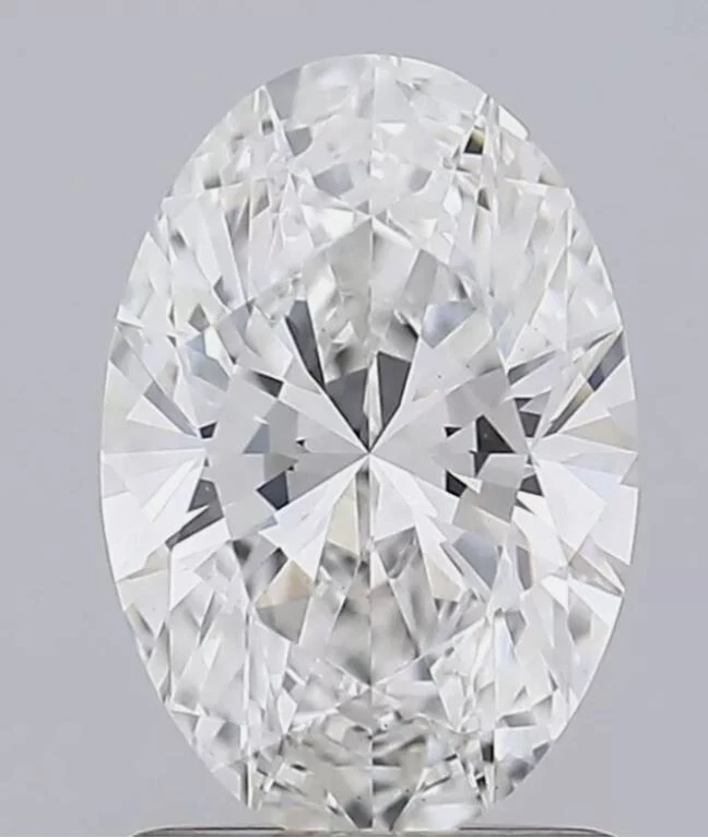 Loose Lab Grown CVD Diamond 1 pc Oval IF Clarity 6 x 8 mm D Color Certified - Image 4 of 4