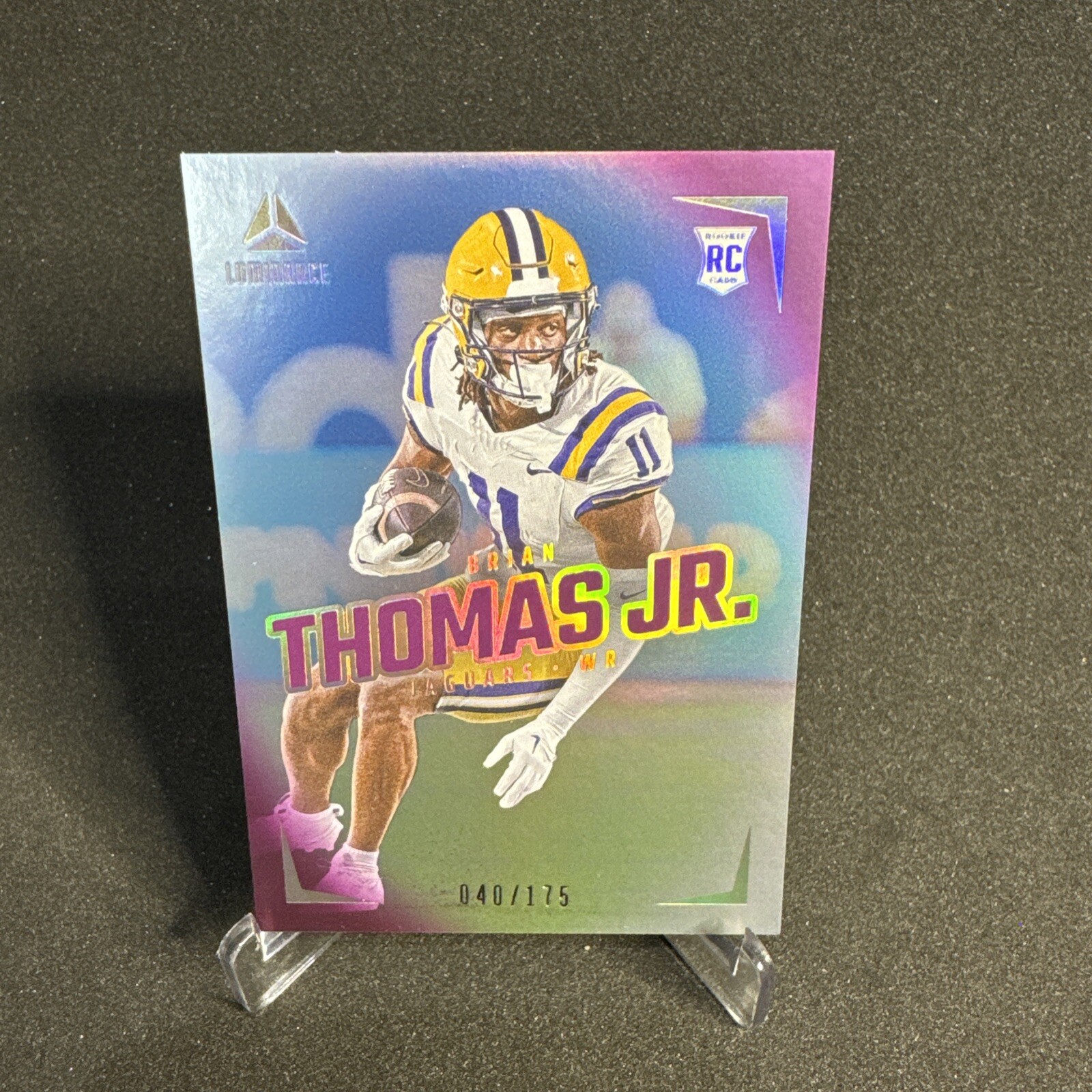 Brian Thomas Jr. 2024 Panini Luminance Rookie Vertical Purple /175 RC #125