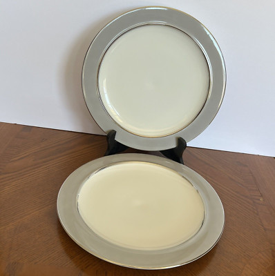 Lot Of 2 Easterling Majestic Bavaria Germany Dinner Plates 10 1/2''
