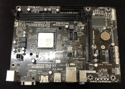 Gigabyte GA-AM1M-S2H Motherboard CPU Combo AMD Athlon 5150 1.6ghz