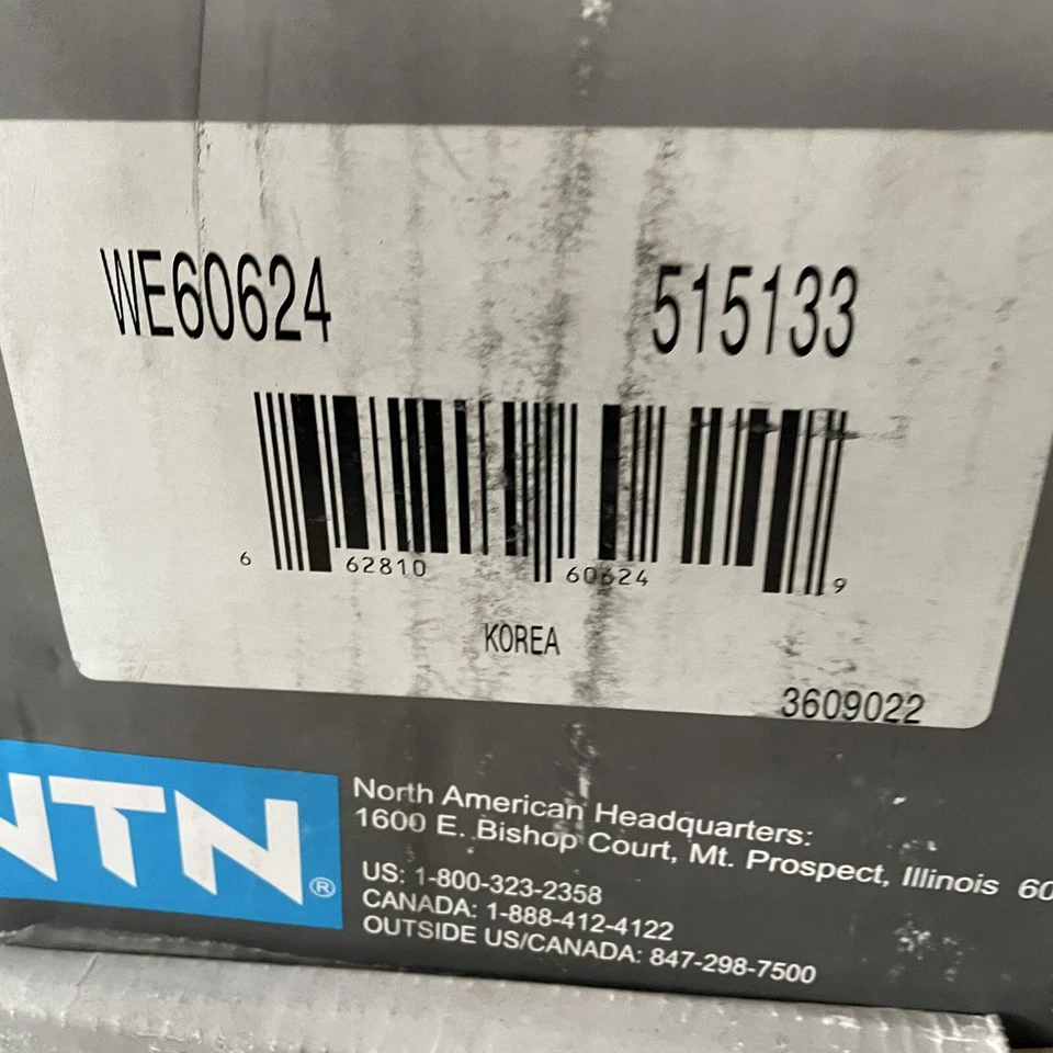 NEW OEM NTN BCA Wheel Bearing and Hub Assembly-Base, AWD Front,Rear WE60624 - Image 2 of 2