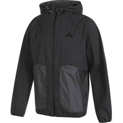 adidas Lightweight Woven Monochrome Hooded Jacket