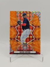 2022 Panini Mosaic Baseball Card #2 Rafael Devers Orange Reactive