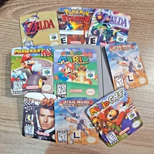 Nintendo 64 Laminated Replacement Labels, ANY Game, Your Choice, or CUSTOM N64