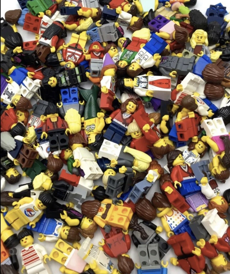 Lote de 10 minifiguras LEGO bolsa ciega bolsa misteriosa aleatoria bolsa de agarre ciudad Harry Potter etc. Foto 2 de 4