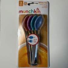 NEW Munchkin White Hot Safety Spoons - Set of 4 BPA-Free Sealed