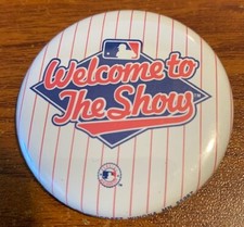 Vintage Welcome to the Show Button Used  Free Shipping