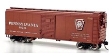 Bowser 43332 HO X31A 2-Dr Round Inset Roof Box Car, PRR 68244, Shadow Keystone