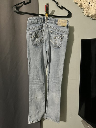 Lot of Girls Size 10 Jeans & Jegging Crop (Justice, Silver, Cat & Jack) - Picture 11 of 21