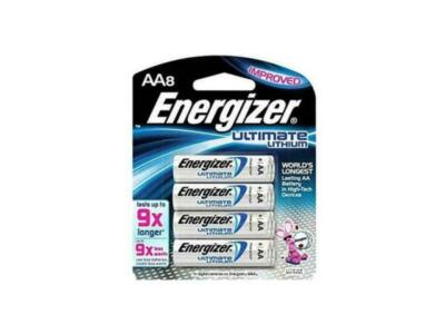 Energizer Ultimate Lithium AA 8-Pack Total 8 Batteries NEW