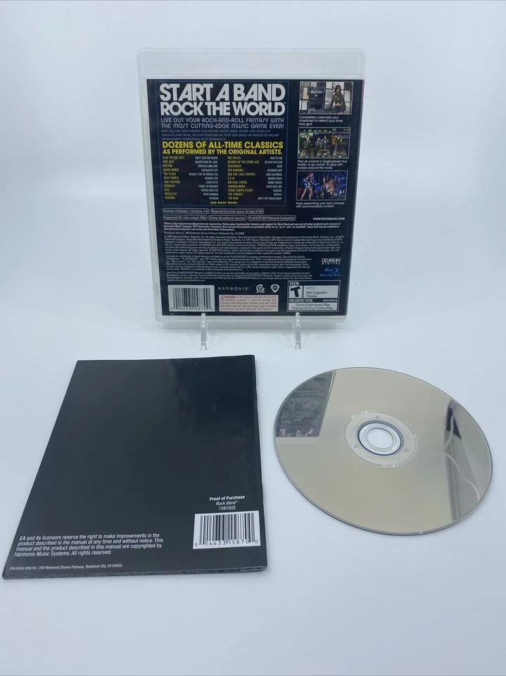 Rock Band (Sony PlayStation 3, 2015) - Complete In Box - Image 2 of 3