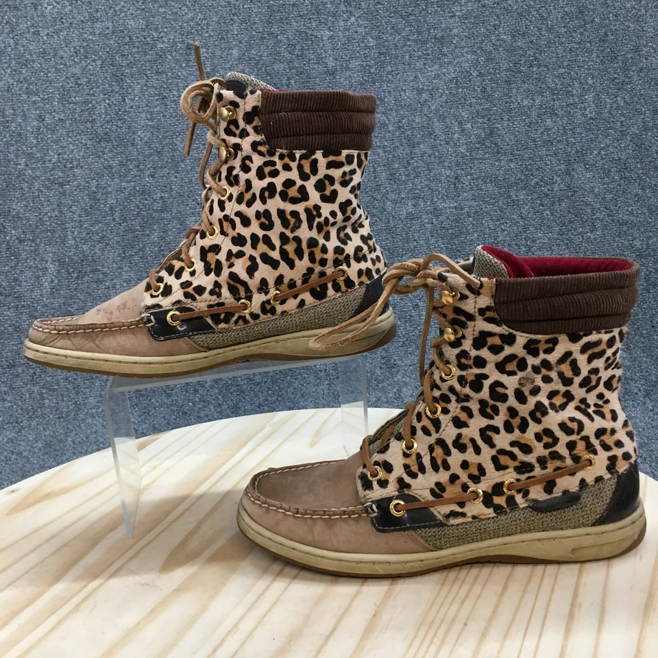 Botas Sperry Top Sider para mujer 8 M pez excursionista cuero marrón con cordones sin usar, en caja 9173626 Foto 2 de 4